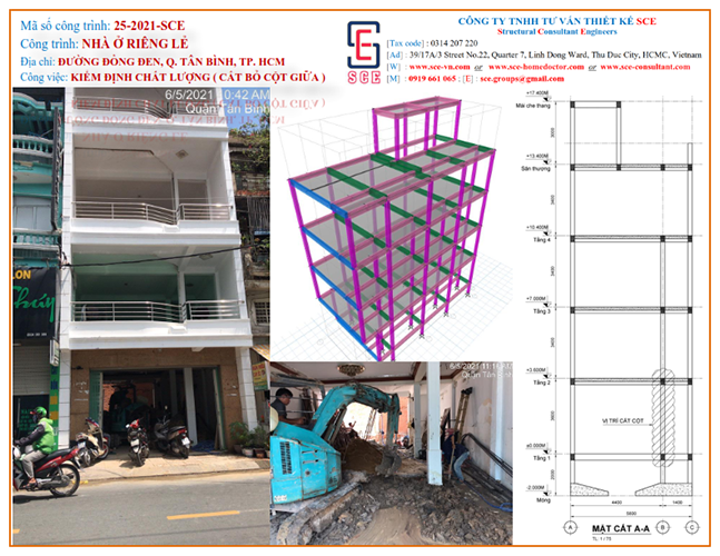 Kiểm định chất lượng xây dựng nhà phố - Xây Dựng SCE - Công Ty TNHH Tư Vấn Thiết Kế SCE